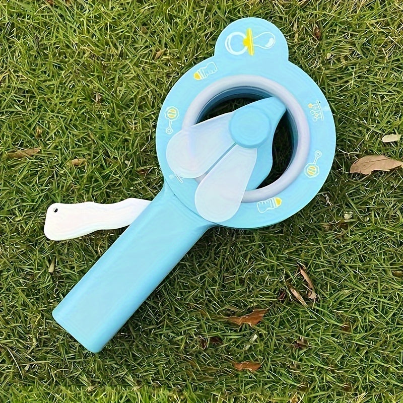 Hand-cranked Mini Fan Portable Manual Hand-held Push-down Gift