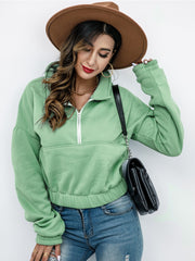 Women's Casual Lapel Pullover Sweatshirt