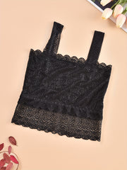 Lace Tank Top Sleeveless Trim Lingerie