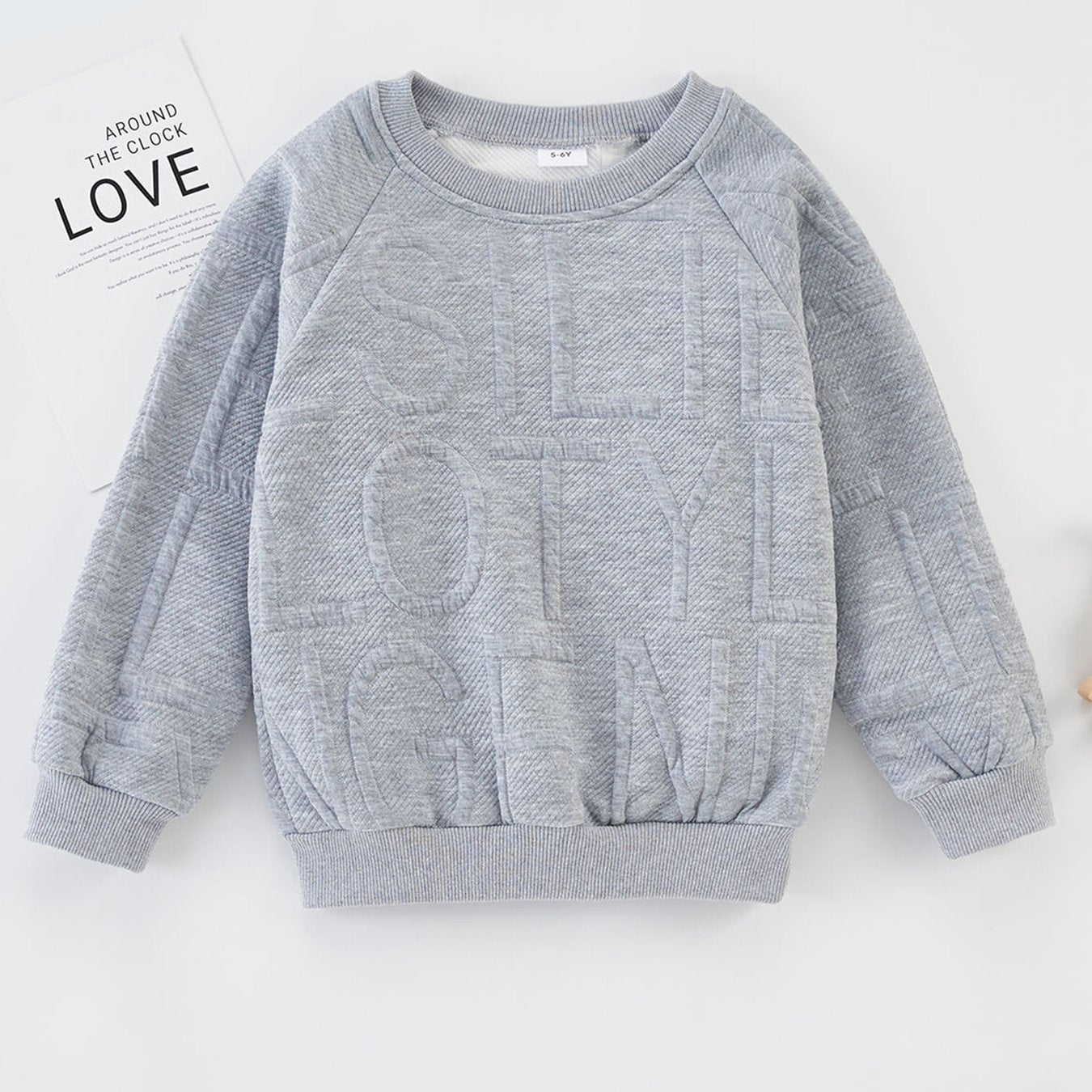 Toddler Boy Letter Pattern Sweatshirt