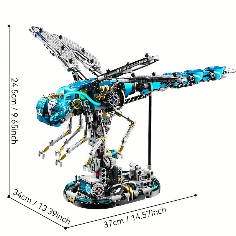 Mechanical Dragonfly Building Blocks Simulation Insect Model Toy