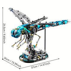 Mechanical Dragonfly Building Blocks Simulation Insect Model Toy