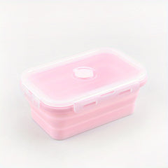 Portable Silicone Lunch Box Fresh Keeping Microwave Safe