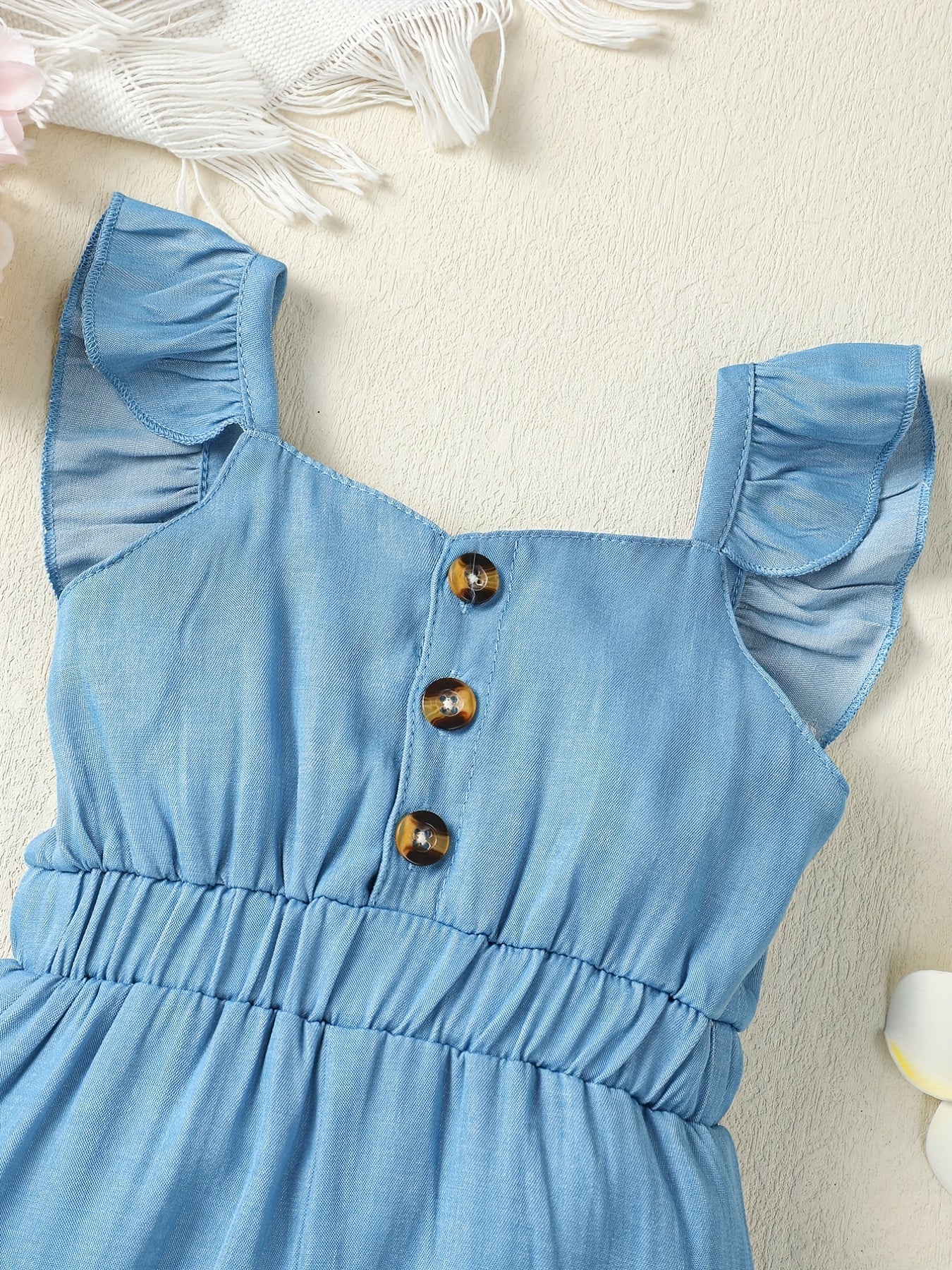Baby Girls Ruffle Sleeveless Romper Jumpsuit Summer Clothes