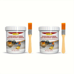 2pcs Waterproof Adhesive Transparent Coating Leak Repair