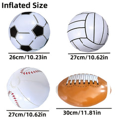 1pc Inflatable Sports Ball - Choose Your Favorite Style