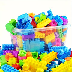 100pcs Puzzle Blocks for Creativity & Motor Skills