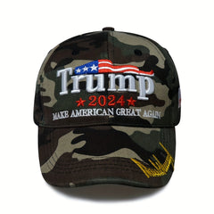 Flag Embroidery Baseball Cap Adjustable Unisex Dad Hats