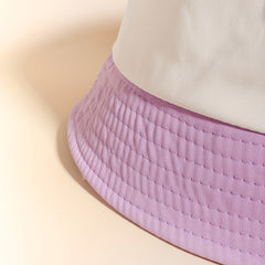 Block Bucket Hat Lightweight Sunshade Basin Hat Casual Breathable Fisherman Cap