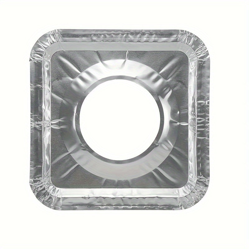 10pcs Disposable Aluminum Gas Stove Burner Cover Heat-Resistant Stove Lining