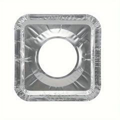 10pcs Disposable Aluminum Gas Stove Burner Cover Heat-Resistant Stove Lining