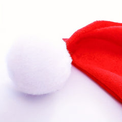 Christmas Red Velvet Plush Edge Adult Hat