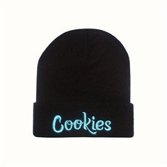 Letter Embroidered Beanie Hat - Stay Warm & Stylish