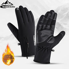 Warm Waterproof Ski Gloves Men Women Outdoor Sports Plus Velvet Cycling Gloves