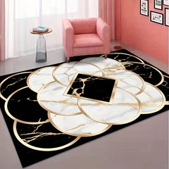 Modern Geometric Area Rugs Crystal Velvet Rug