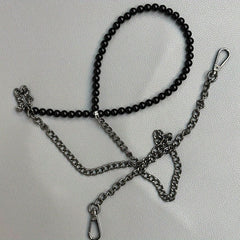 Metal Bead Decor Bag Strap Durable Stylish Shoulder Bag Strap Replacement