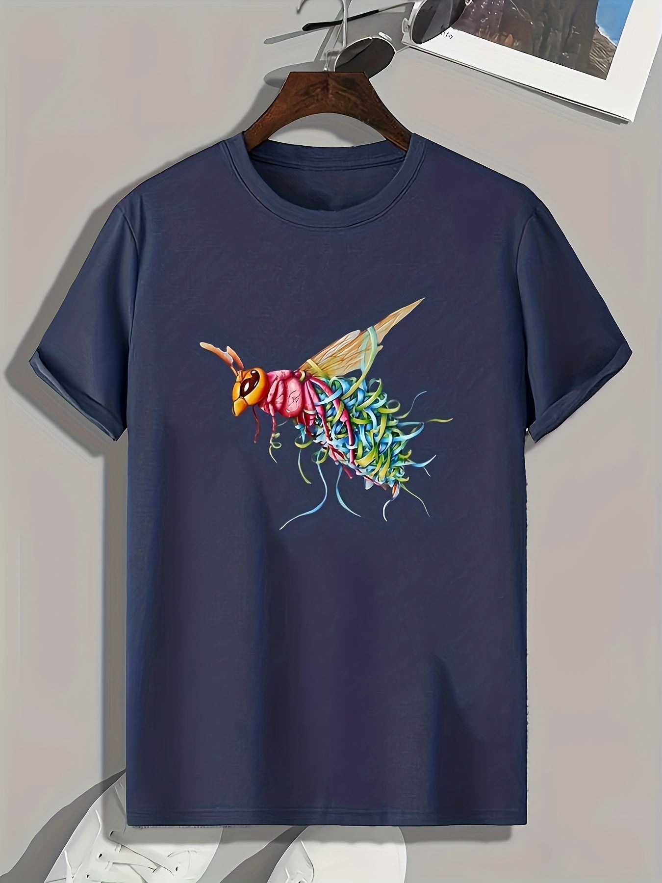 Flying Animal Print Men's Graphic T shirt Casual Comfy Tees For Summer