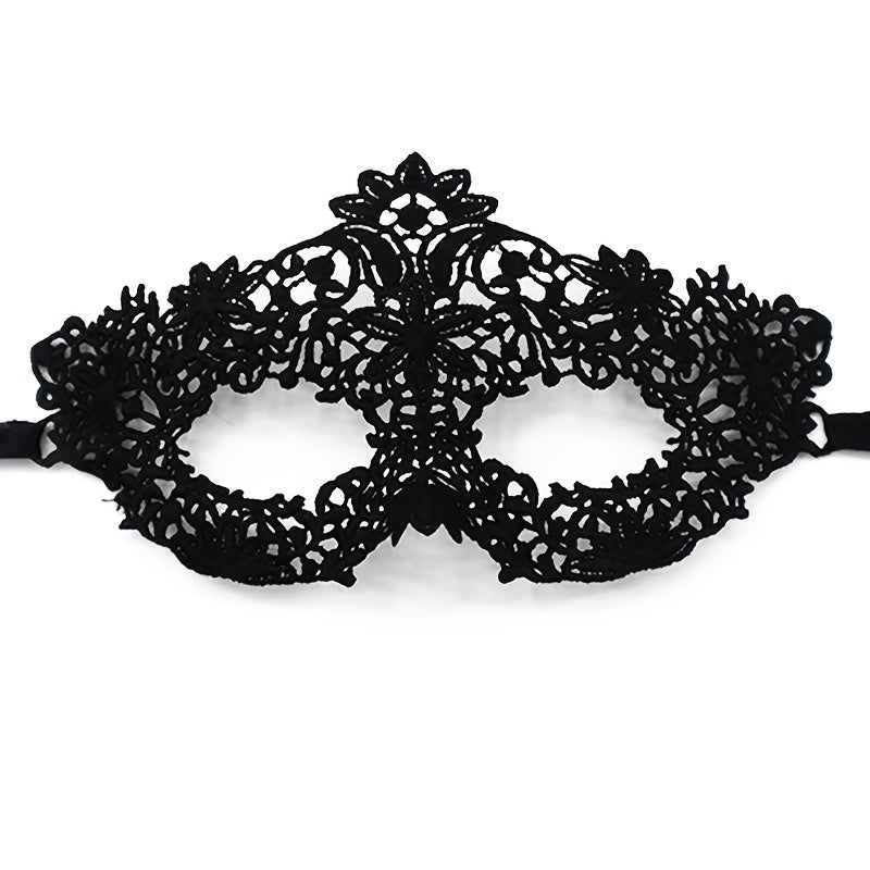 Adults Lace Masquerade Mask Hot Stamping Flower Petals Costume Party