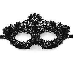Adults Lace Masquerade Mask Hot Stamping Flower Petals Costume Party