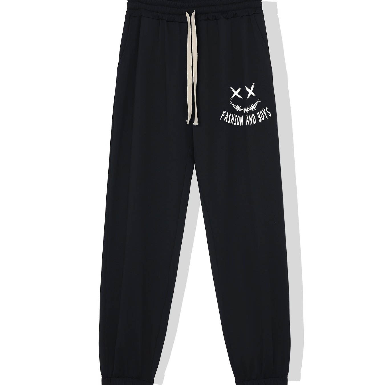 Men's Drawstring Sweatpants Loose Casual Comfy Jogger Pants
