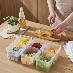 BPA-Free Bento Snack Boxes with Lids for Fruits, Berries, Snacks, Condiments