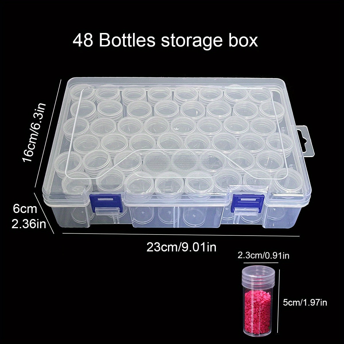Small Storage Bottle With Plastic Box DIY Diamond Painting Acc