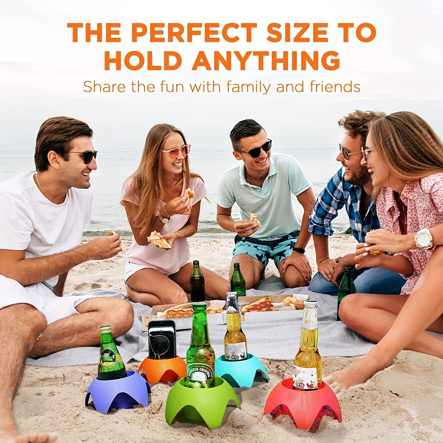 Multifunctional Beach Cup Holder Outdoor Camping Storage
