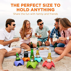 Multifunctional Beach Cup Holder Outdoor Camping Storage
