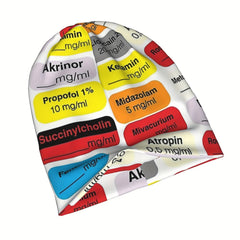 Doctor Medical Hospital Skullies Beanies Cap Anesthesia Medication Hat