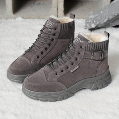 Women's Fleece Lined Winter Snow Boots Non Slip Thermal Platform Sneakers