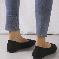 Women's Pointed Toe Ballet Flats Soft Sole Slip On Shoes