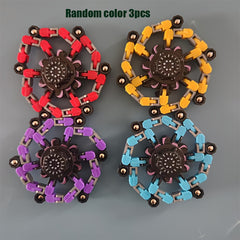 6 Fidget Spinner Toys + 3 Transformable Robots - Ideal Gift for Chris