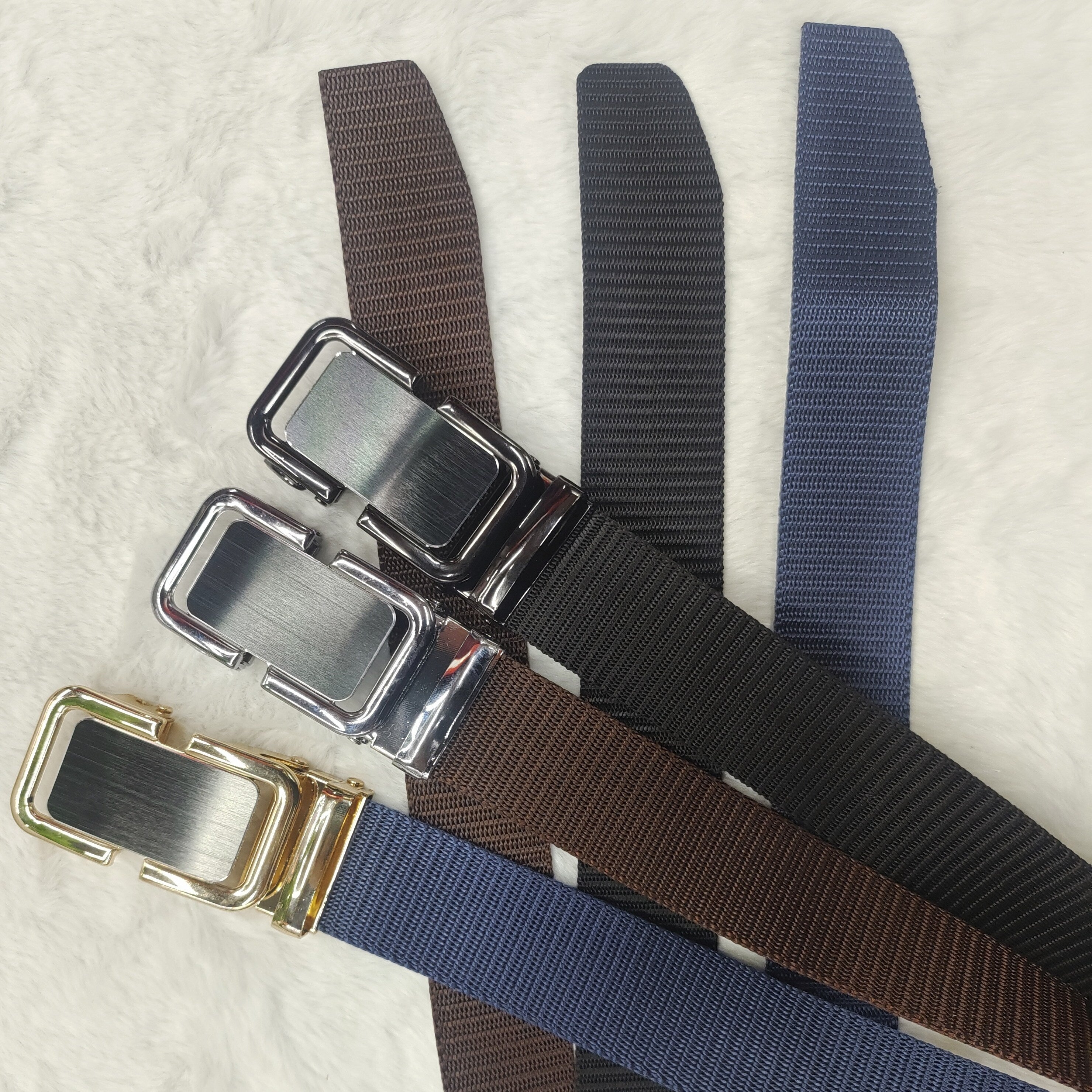 Men's Casual Belt For Jeans Pants Automatic Buckle Belts