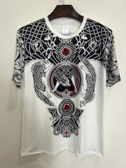 Men's Graphic Print T shirt Crew Neck Tee for Summer