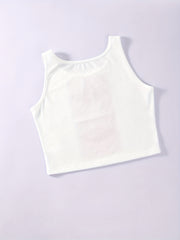 Y2K Eyes Print Tank Top Women's Clothing
