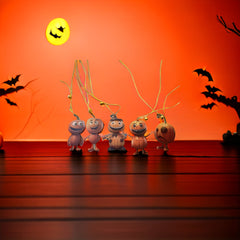 5pcs Halloween Pumpkin Pendant Ghost Pumpkin Hanging Ornament