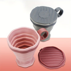Portable Silicone Coffee Mug with Lid for Camping & Travel