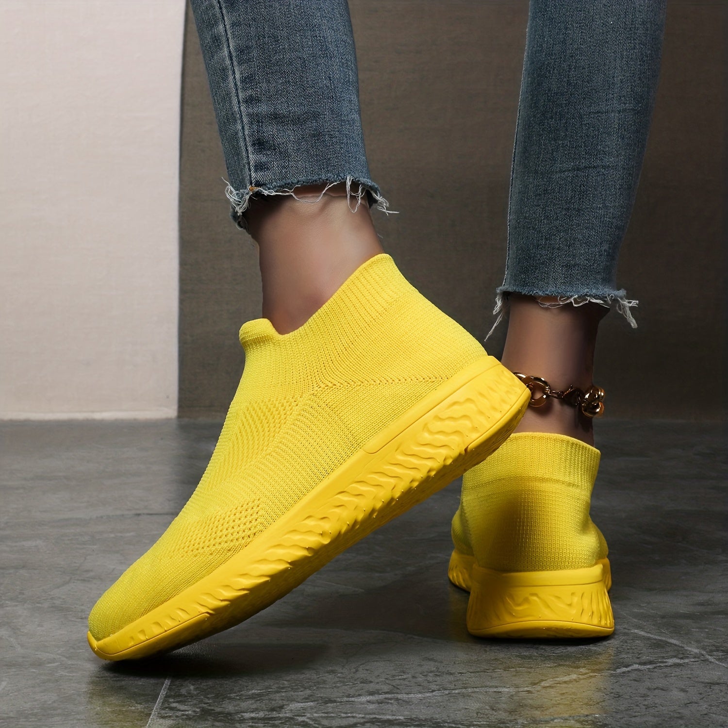 Stylish Air Cushion Running Shoes Slip On Casual Sneakers Women's
