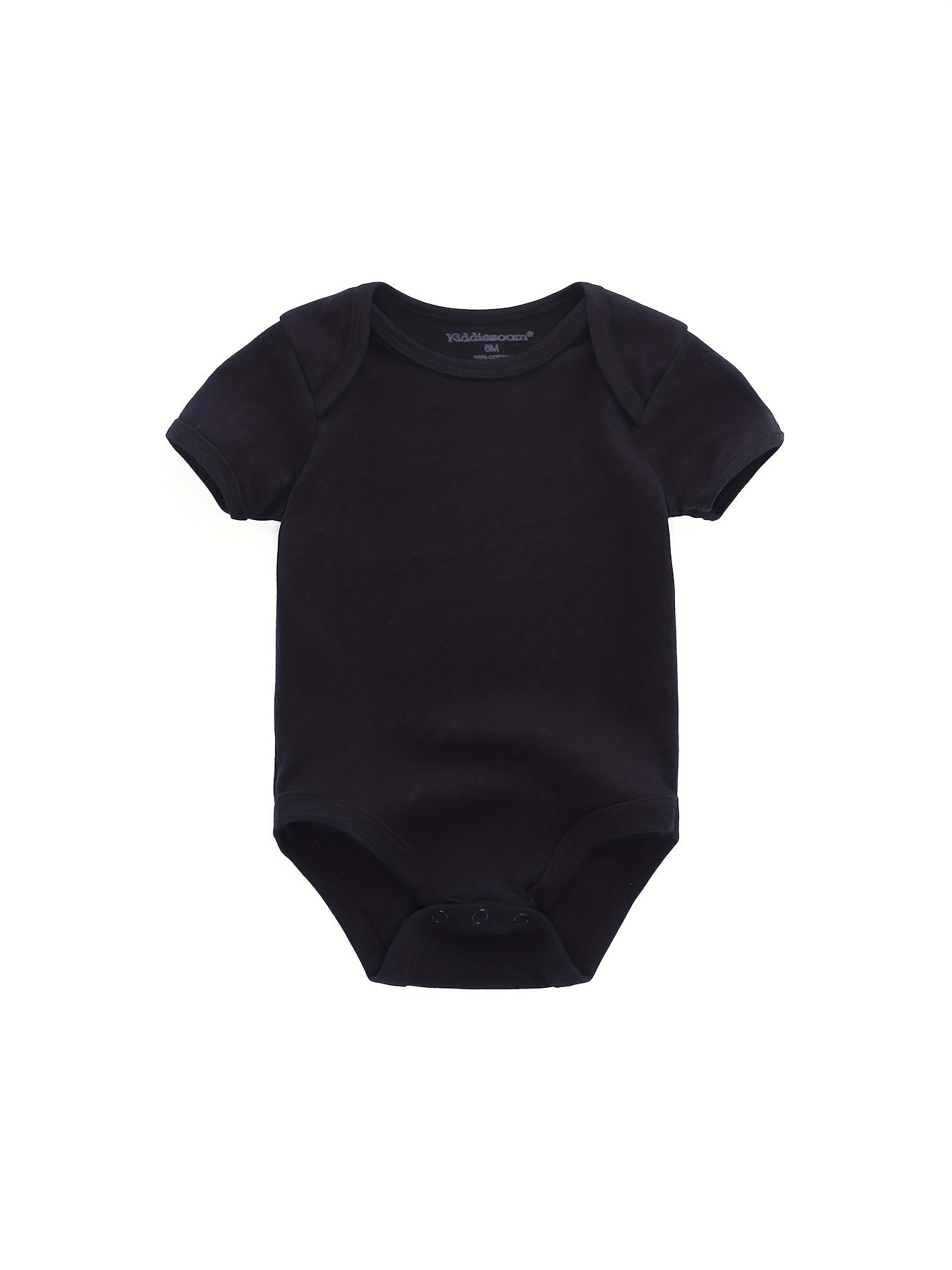 Summer Solid Short Sleeve Baby Bodysuit Cotton Soft 0-12Months Unisex