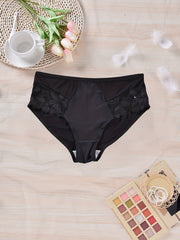 2 Pack Women's Plus Size Lace Back High Stretch Panties Set