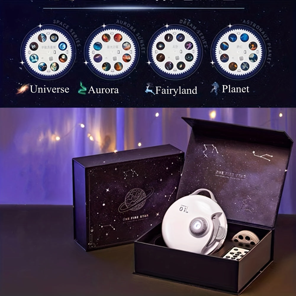 1 LED Star Projector Night Light Galaxy Starry Sky Lamp USB Rechargeable
