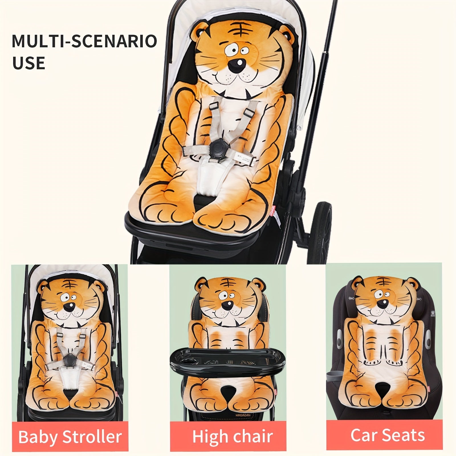 7 in 1 Baby Gear Set Stroller Tricycle Safety Seat Dining Chair Cushion