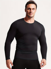 Men's Compression Long Sleeve T-Shirt High Stretch Quick Dry Fitness Training