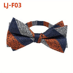 Formal Drawdown Bow Tie with Bowknot for Men