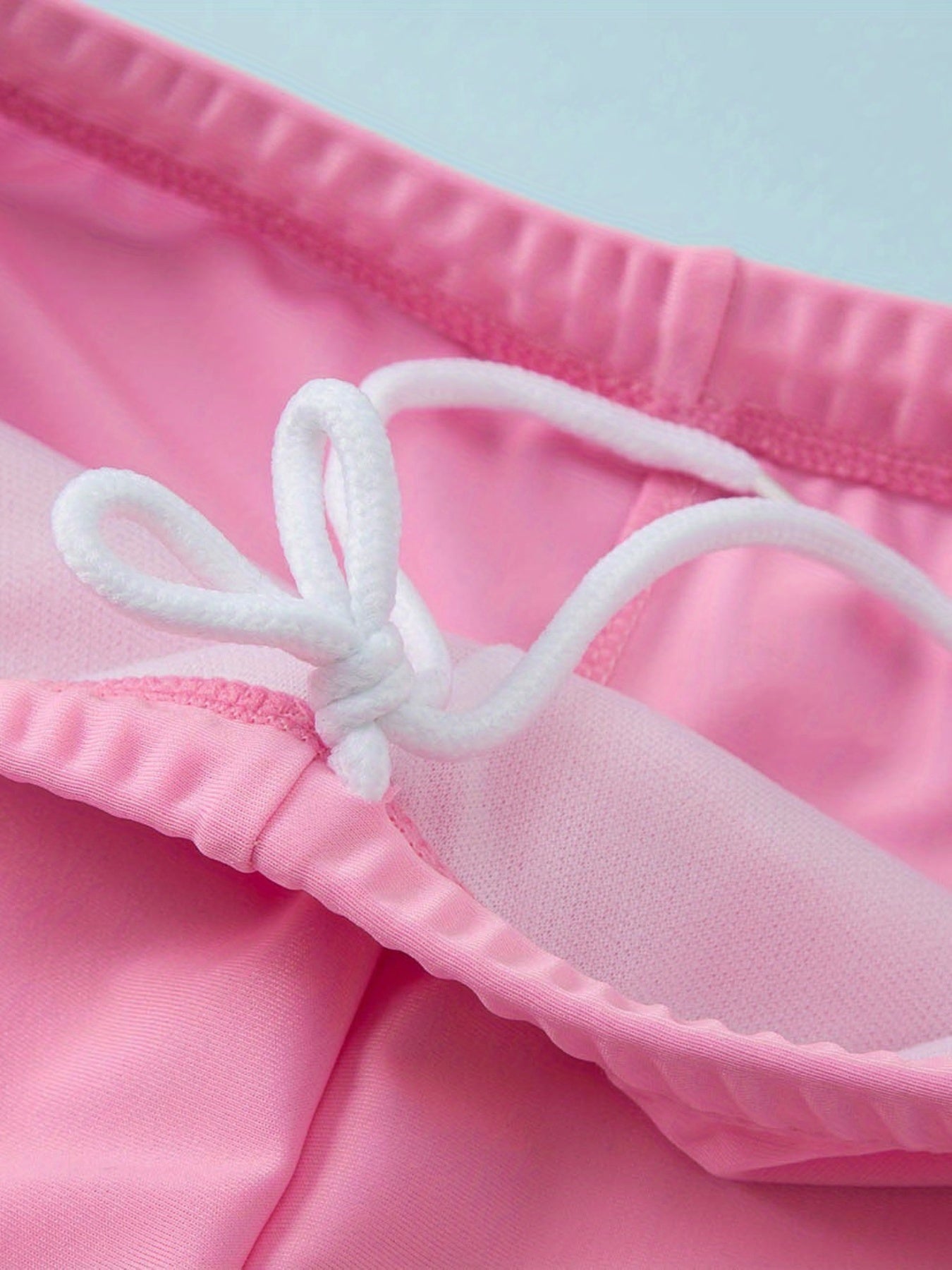 Toddler Girls Bikini Tankini Swimsuit Raglan Sleeve Top Shorts Swimming Cap Set