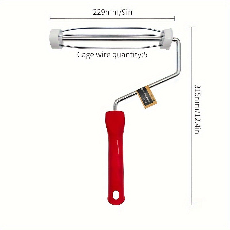 22 Cage Roller Frame T41 9 D6 Large Handle Thread Galvanized Steel