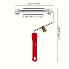 22 Cage Roller Frame T41 9 D6 Large Handle Thread Galvanized Steel