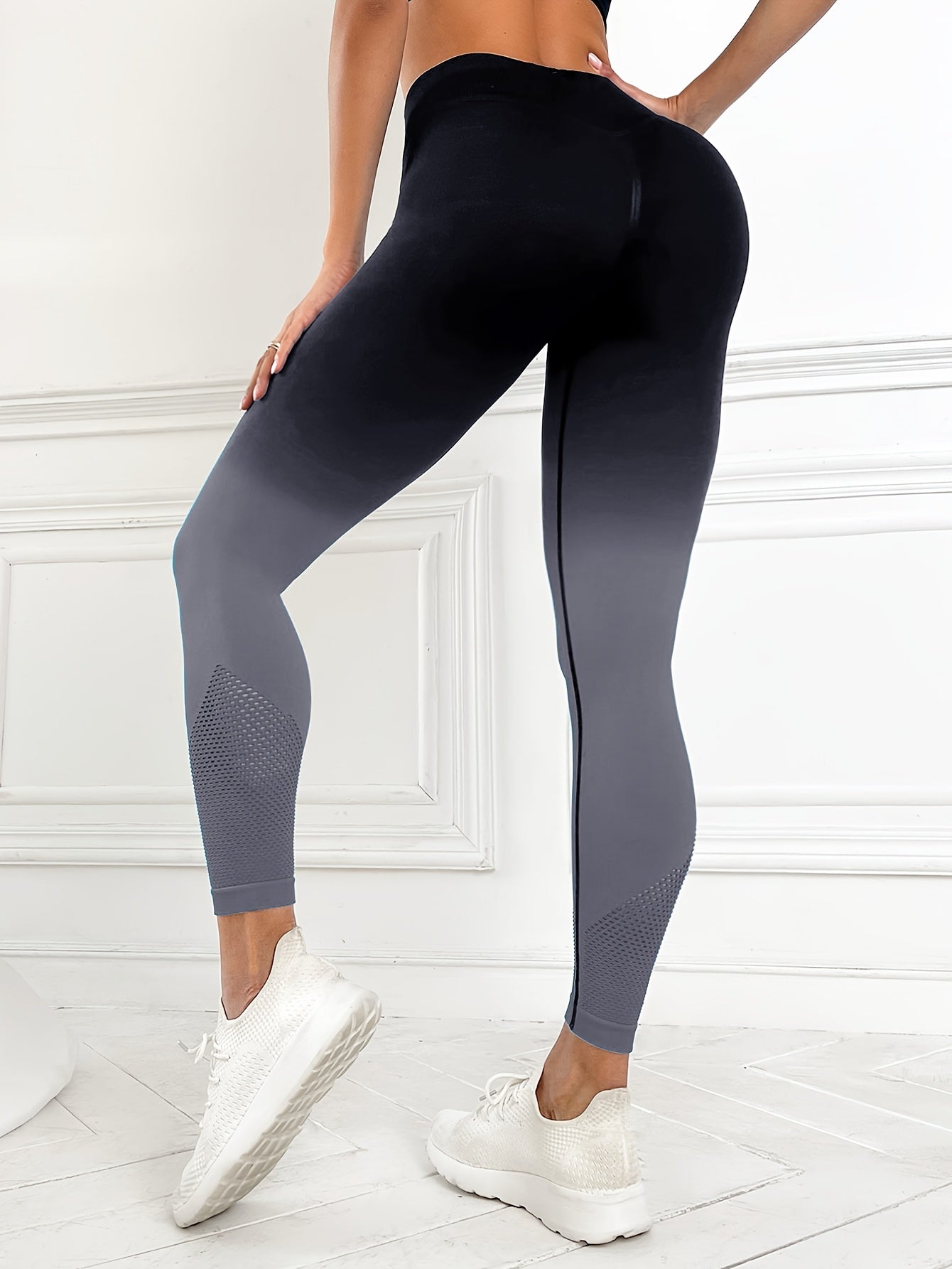 Sexy Ombre Yoga Leggings High Elastic Hip Lifting Workout Pants