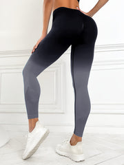 Sexy Ombre Yoga Leggings High Elastic Hip Lifting Workout Pants