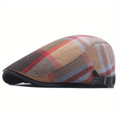 Adjustable Ear Protection Newsboy Cap for Middle aged Dad Men Women
